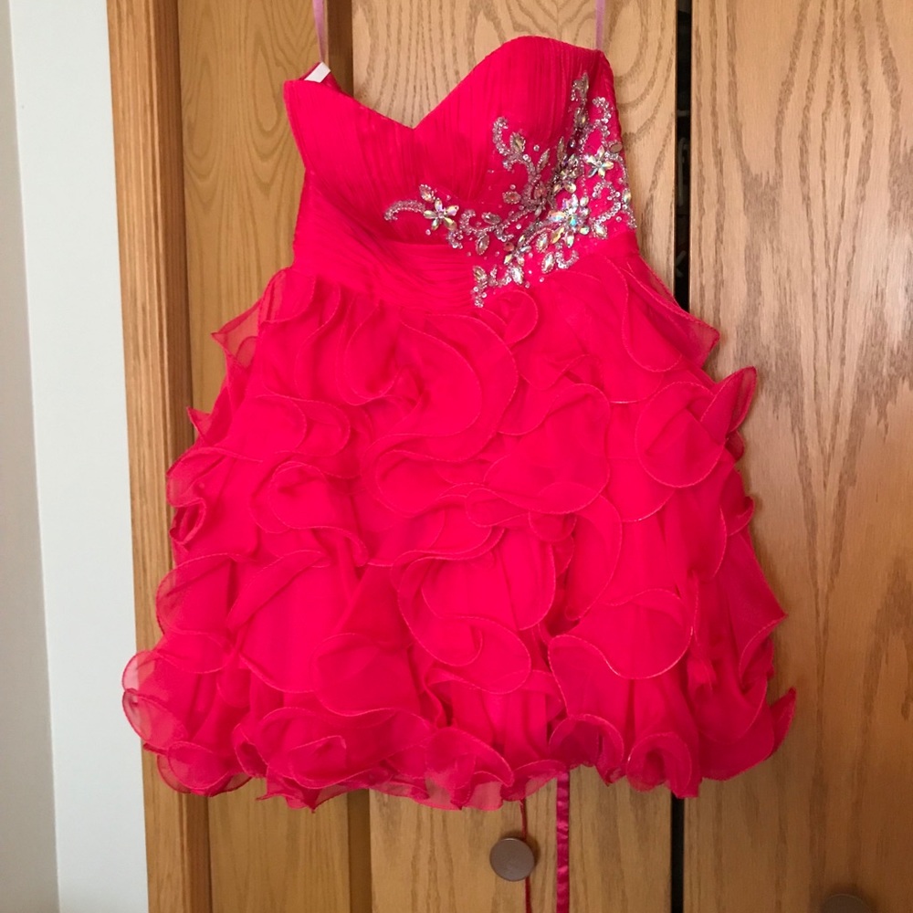 Blush homecoming dress